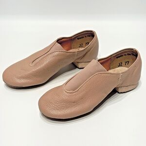 So Danca JZ77 Jazz Dance Shoes Beige Leather Little Girl (Toddler) Size 8M